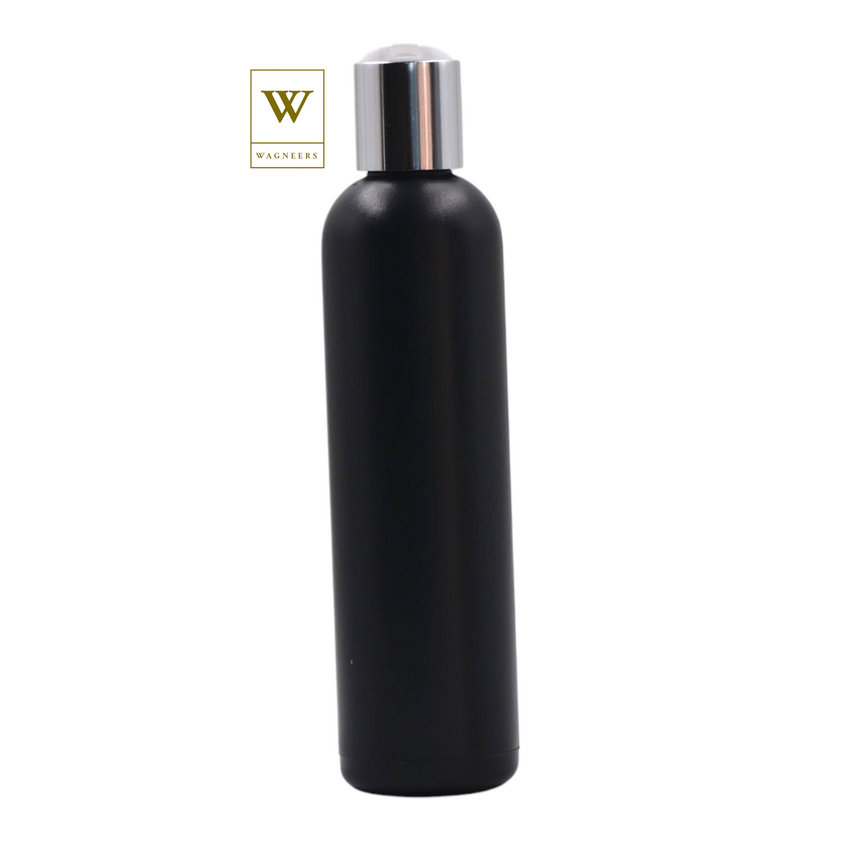 Black Packaging Bottle/White & Chrome Disc Top[100pc]