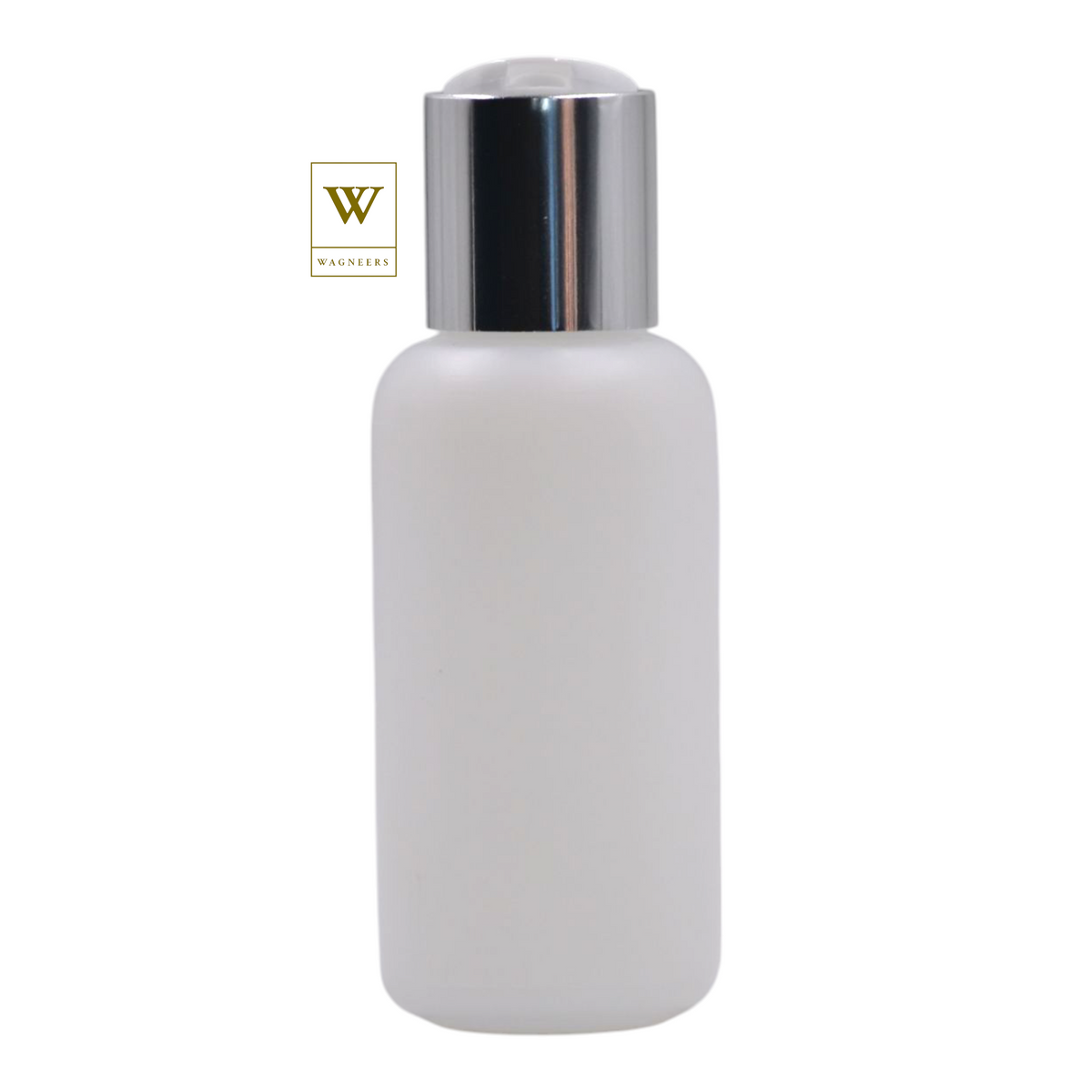 Natural Packaging Bottle/White & Chrome Disc Top[100pc]