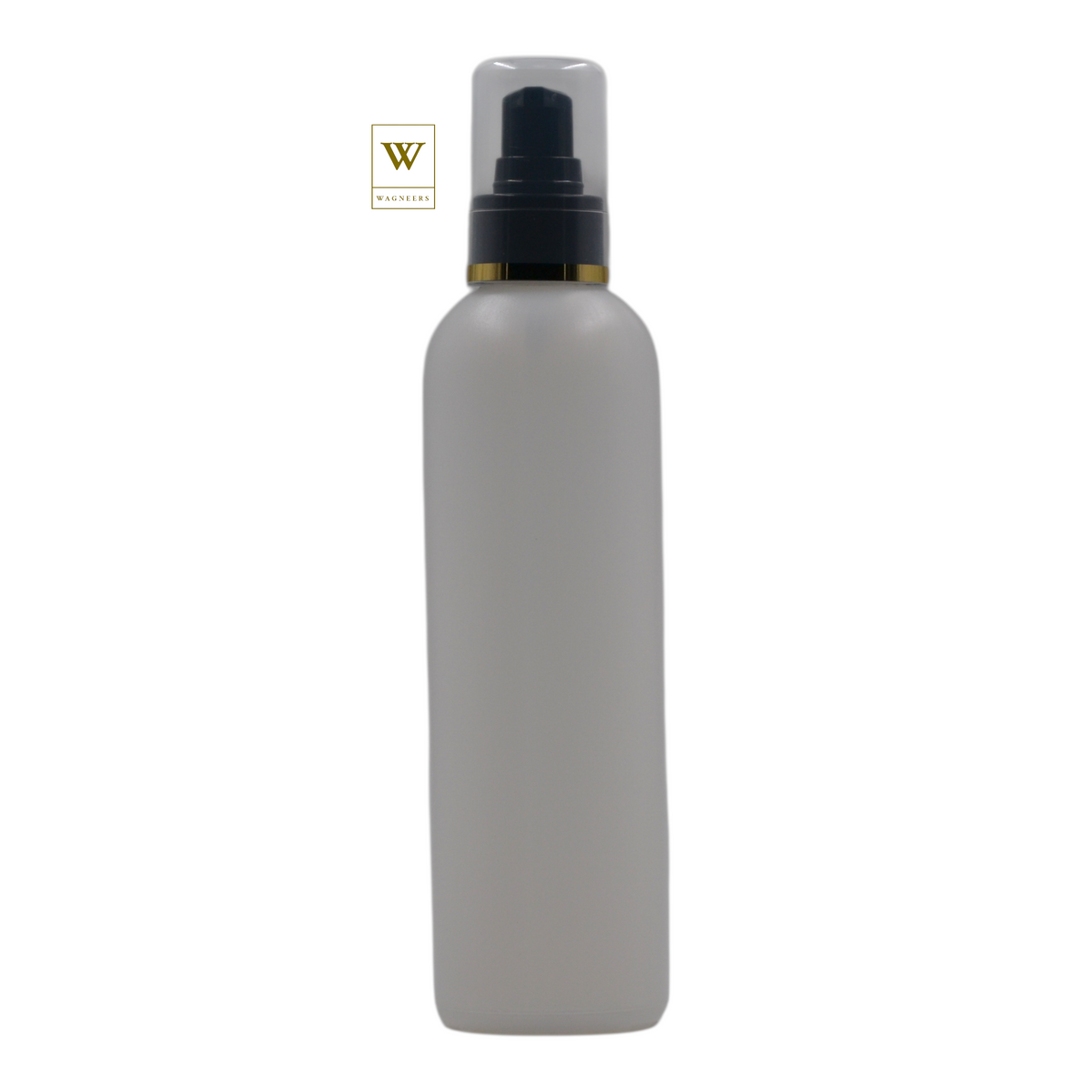 Natural Plastic Packaging Bottle/Black Serum Pump(Gold Ring)[100pc]