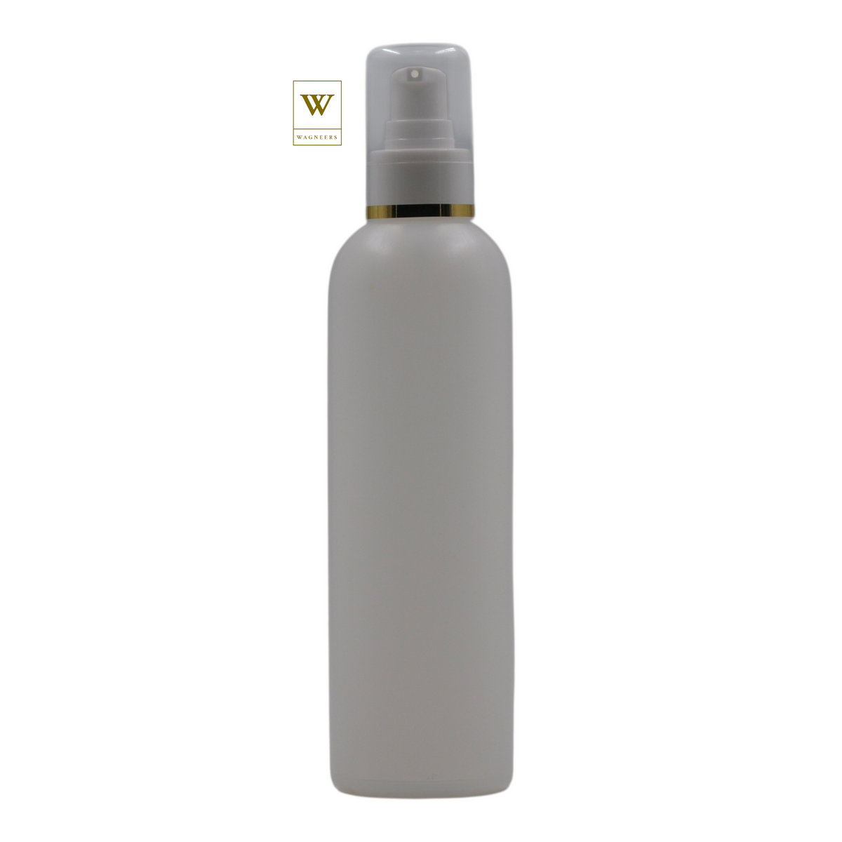 Natural Plastic Packaging Bottle/White Serum Pump(Gold Ring)[100pc]
