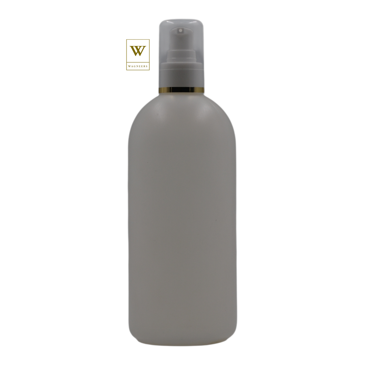 Natural Plastic Packaging Bottle/White Serum Pump(Gold Ring)[100pc]