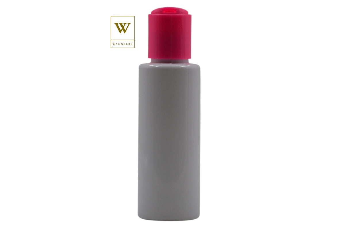 White Packaging Bottle/Pink Disc Top[100pc]