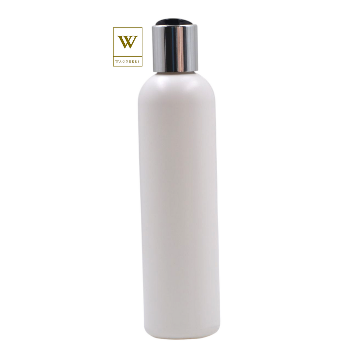 White Packaging Bottle/Black & Chrome Disc Top[100pc]