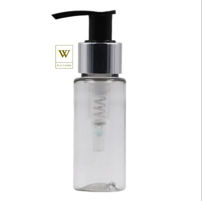 Clear Packaging Bottle/Black & Chrome Lotion Pump[100pc]