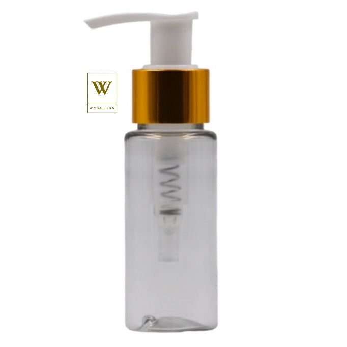 Clear Packaging Bottle/White & Gold Lotion Pump[100pc]