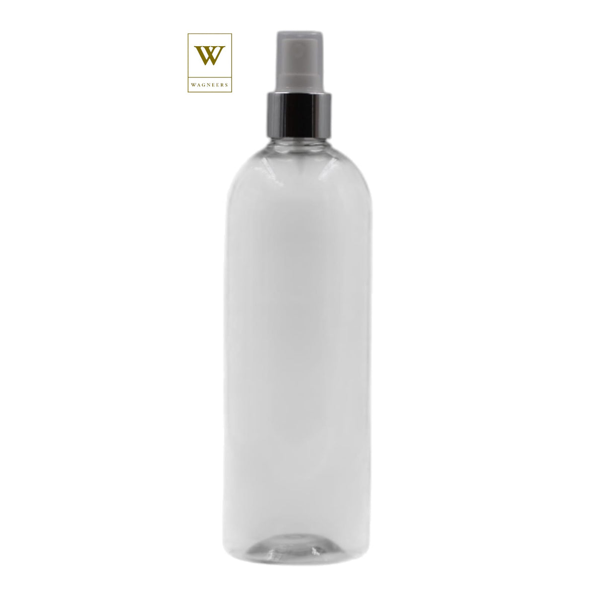 Clear Packaging Bottle/White & Chrome Mist Spray [100pc]