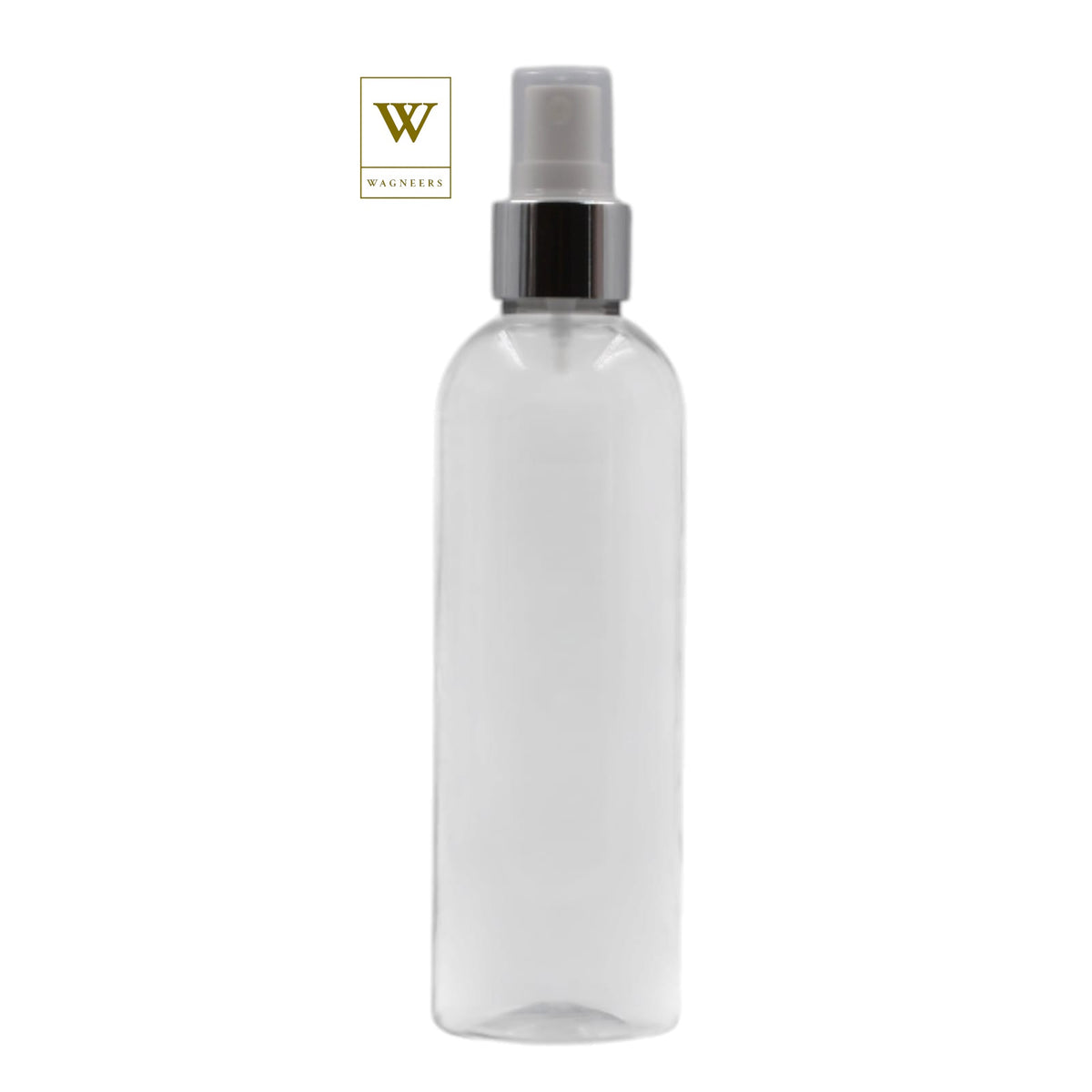 Clear Packaging Bottle/White & Chrome Mist Spray [100pc]