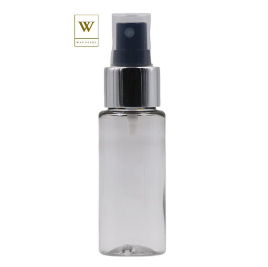 Clear Packaging Bottle/Black & Chrome Mist Spray [100pc]