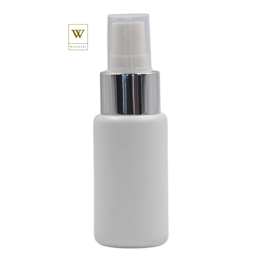 White Packaging Bottle/White & Chrome Mist Spray [100pc]