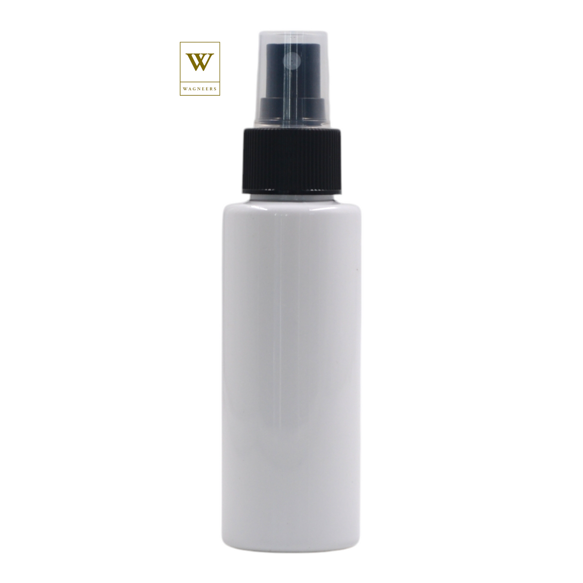 White Packaging Bottle/Black Mist Spray [100pc]