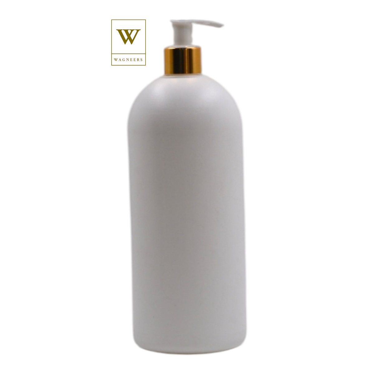 White Packaging Bottle/White & Gold Lotion Pump[100pc]