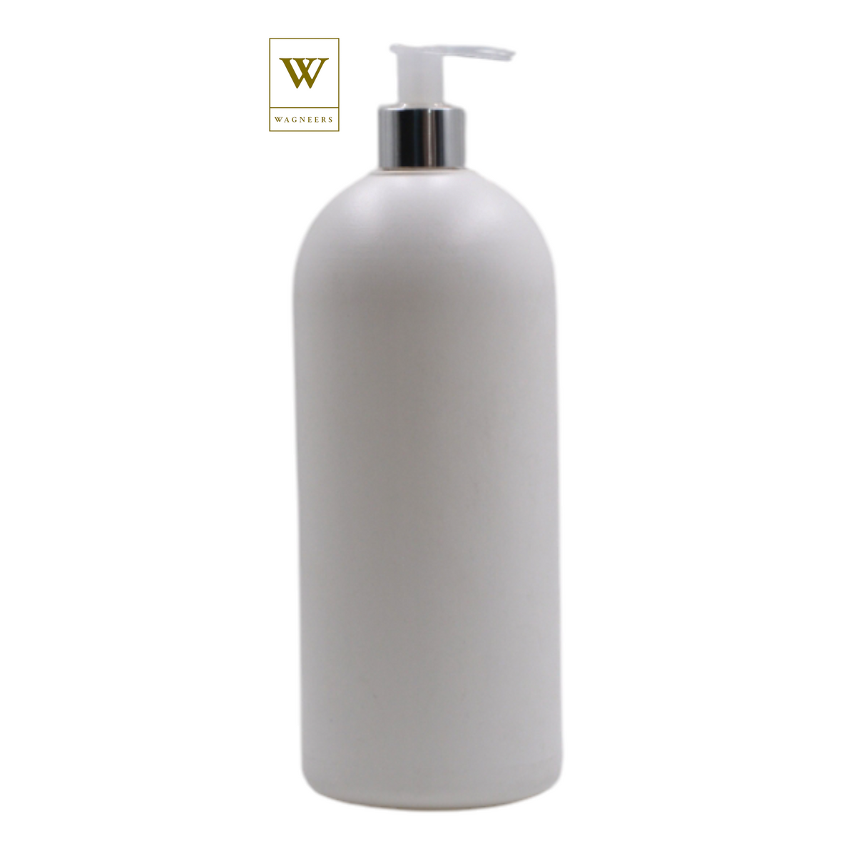 White Packaging Bottle/Natural & Chrome Lotion Pump[100pc]