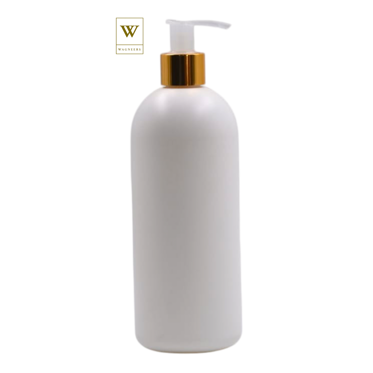 White Packaging Bottle/Natural & Gold Lotion Pump[100pc]