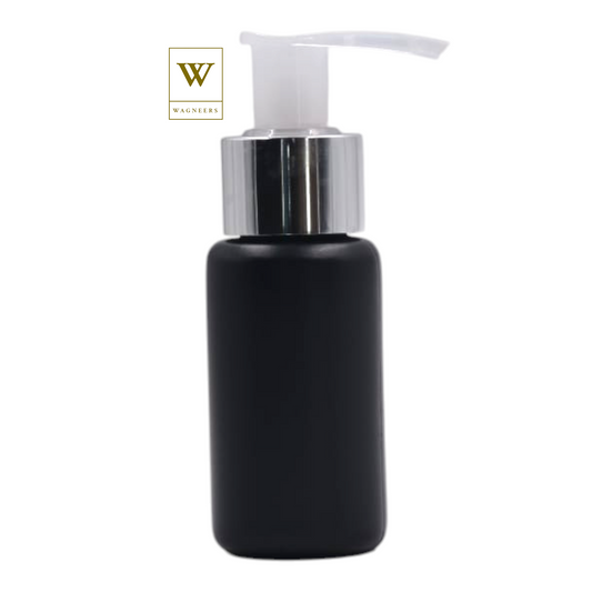 Black Packaging Bottle/Natural & Chrome Lotion Pump[100pc]