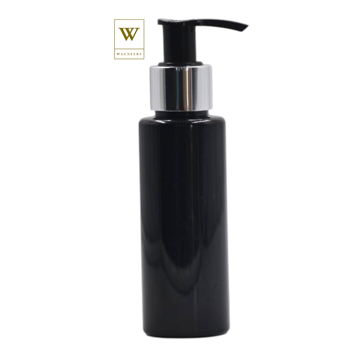 Black Packaging Bottle/Black & Chrome Lotion Pump[100pc]