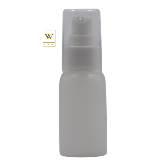 Natural Plastic Packaging Bottle/White Serum Pump[100pc]