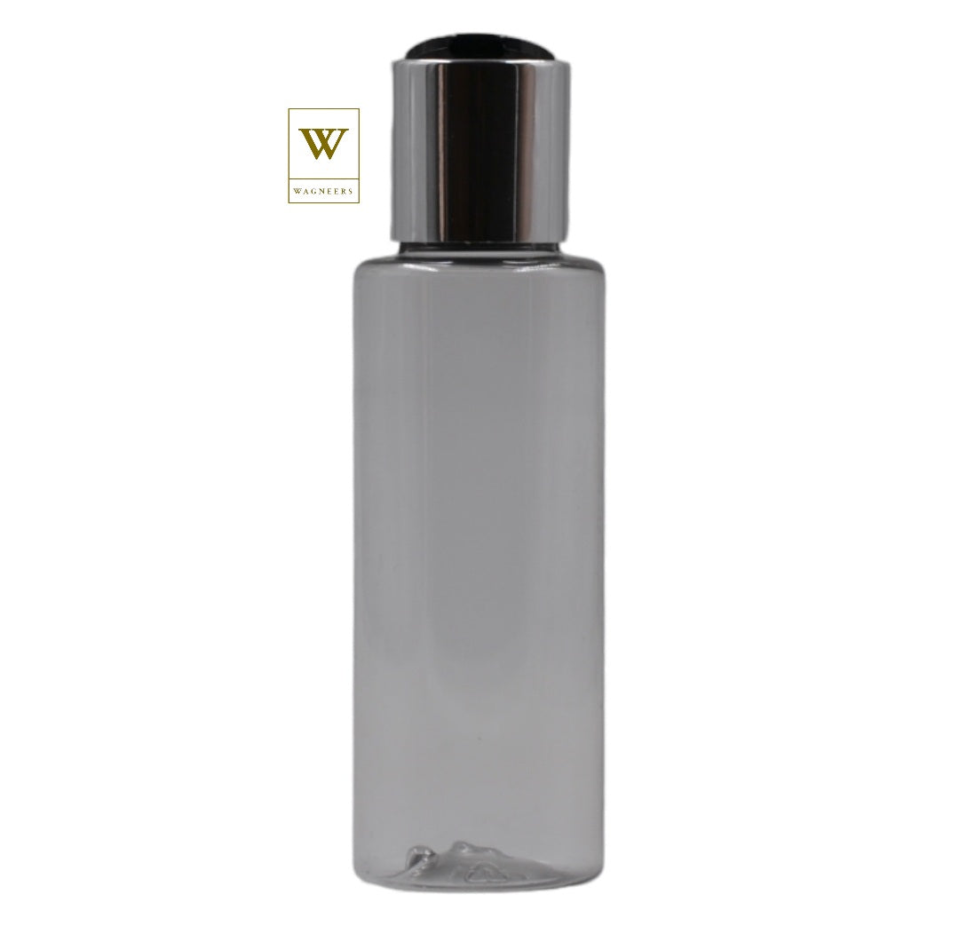 Clear Packaging Bottle/Black & Chrome Disc Top[100pc]